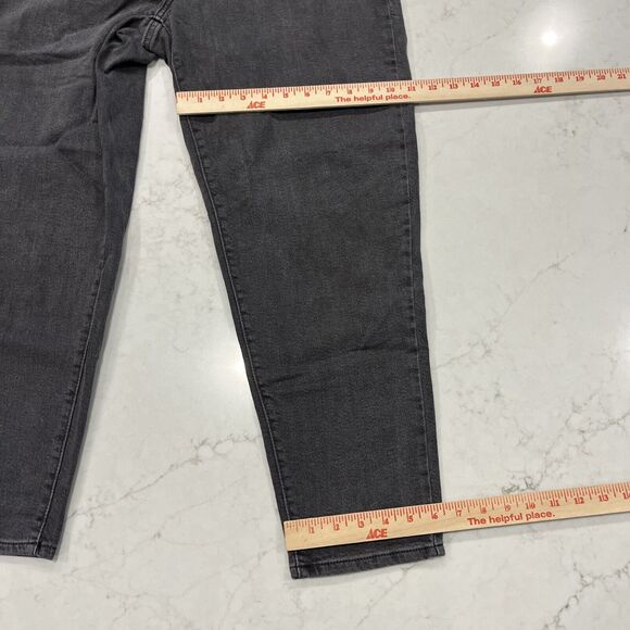 Levis Silvertab Jeans Womens Size 31x27 Gray Denim Relaxed Fit High Waisted Mom - Picture 4 of 12